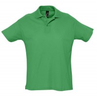Рубашка поло мужская SUMMER II, зелёный травяной, S, 100% хлопок, 170 г/м2