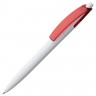 Ручка шариковая Bento, белая с красным - 