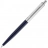Ручка шариковая Senator Point Metal, темно-синяя - 