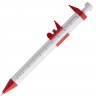 Ручка шариковая «Штангенциркуль», белая с красным - 