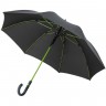 Зонт-трость с цветными спицами Color Style, зеленое яблоко, с серой ручкой - 
