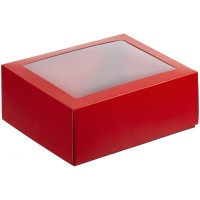 Коробка с окном InSight, красная