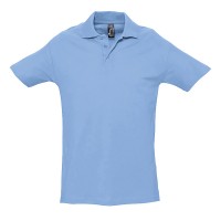 Рубашка поло мужская SPRING II,голубой,S,100% хлопок, 210/м2