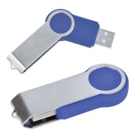 USB flash-карта "Swing" (8Гб),синяя,6х2,3х1см,металл,пластик