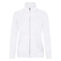 Толстовка "Lady-Fit Sweat Jacket", белый_XS, 75% х/б, 25% п/э, 280 г/м2