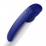 Ручка шариковая Clear Solid, белая с синим - 