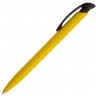 Ручка шариковая Clear Solid, желтая с черным - 