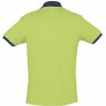 Рубашка поло Prince 190, зеленое яблоко с темно-синим - 