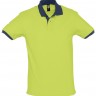 Рубашка поло Prince 190, зеленое яблоко с темно-синим - 