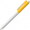 Ручка шариковая Hint Special, белая с желтым - 