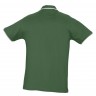 Рубашка поло мужская с контрастной отделкой Practice 270, зеленый/белый - 