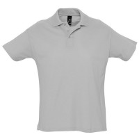 Рубашка поло мужская SUMMER II, серый меланж, 2XL, 85% хлопок, 15% вискоза, 170 г/м2