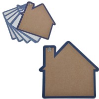 Промо-блокнот "Дом", синий, 13х12,5х0,9см, картон, бумага