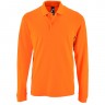 Рубашка поло мужская с длинным рукавом Perfect LSL Men, оранжевая - 