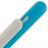 Ручка шариковая Swiper Soft Touch, голубая с белым - 
