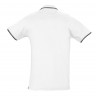 Рубашка поло мужская с контрастной отделкой Practice 270, белый/темно-синий - 