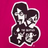 Футболка женская «Меламед. The Beatles», ярко-розовая (фуксия) - 
