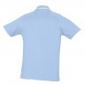 Рубашка поло мужская с контрастной отделкой Practice 270, голубой/белый - 
