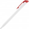 Ручка шариковая Favorite, белая с красным - 