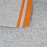 Рубашка поло мужская Pasadena Men 200 с контрастной отделкой, серый меланж c оранжевым - 
