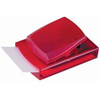 Диспенсер для записей; красный; 12х8,3х5,5 см; пластик; тампопечать