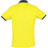 Рубашка поло Prince 190, желтая с темно-синим - 