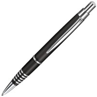 SELECT, ручка шариковая, черный/хром, металл