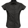 Рубашка женская с коротким рукавом Excess, черная - 