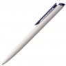 Ручка шариковая Senator Dart Polished, бело-синяя - 