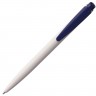 Ручка шариковая Senator Dart Polished, бело-синяя - 