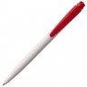 Ручка шариковая Senator Dart Polished, бело-красная - 
