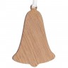 Деревянная подвеска Carving Oak, в форме колокольчика - 