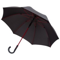 Зонт-трость с цветными спицами Color Style, красный