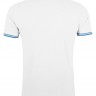 Рубашка поло мужская Pasadena Men 200 с контрастной отделкой, белая с голубым - 