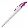 Ручка шариковая Bento, белая с розовым - 