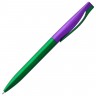 Ручка шариковая Pin Fashion, зелено-фиолетовый металлик - 