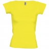 Футболка женская Melrose 150 с глубоким вырезом, лимонно-желтая - 