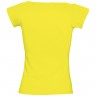 Футболка женская Melrose 150 с глубоким вырезом, лимонно-желтая - 