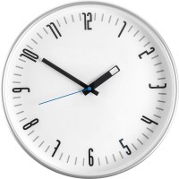 Часы настенные ChronoTop, с синей секундной стрелкой