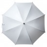 Зонт-трость Standard, белый с серебристым внутри - 