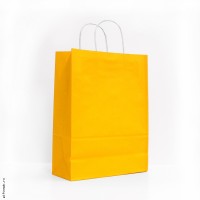 Крафт-пакет желтый, 250x335x110 мм