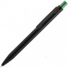 Ручка шариковая Chromatic, черная с зеленым - 