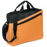 Конференц-сумка Unit Diagonal, оранжево-черная - 