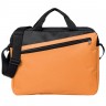 Конференц-сумка Unit Diagonal, оранжево-черная - 