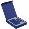 Коробка Latern для аккумулятора 5000 мАч, флешки и ручки, синяя - 