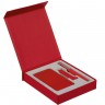 Коробка Latern для аккумулятора 5000 мАч, флешки и ручки, красная - 