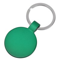 Брелок "Круг",зеленый,3,7х3,7х0,1см,металл