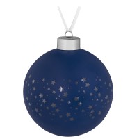 Елочный шар Stars, 10 см, синий