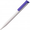 Ручка шариковая Senator Super Hit, белая с темно-синим - 