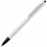 Ручка шариковая Tick, белая с черным - 